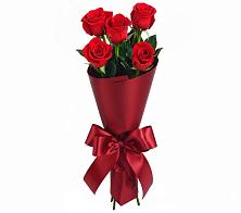 Букет 5 Красных роз Эдлесс Лав в Стародеревянковской