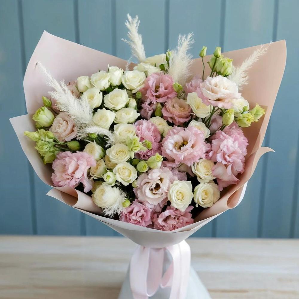 Букет цветов из: Альстромерии и Розы в Стародеревянковской