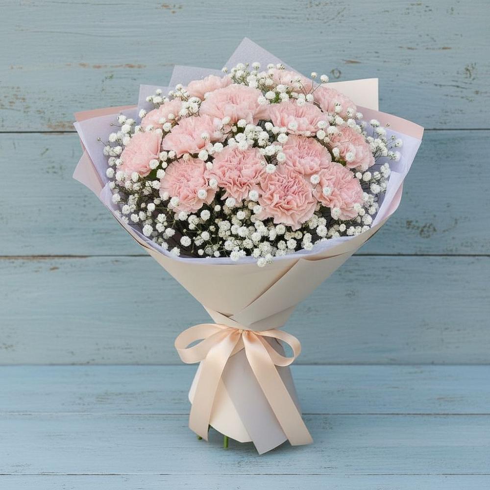 Букет цветов из: Гвоздики в Стародеревянковской