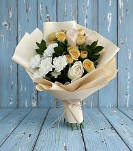 Букет цветов из:  Розы и Хризантемы в Стародеревянковской