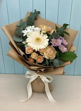 Букет цветов из:  Герберы и Хризантемы в Стародеревянковской