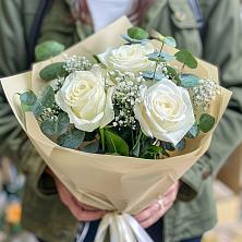 Букет Нежные грёзы в Стародеревянковской Букет цветов из: Розы в Стародеревянковской