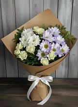 Букет цветов из:  Хризантемы и Розы #REPLACE_PRED# Стародеревянковской