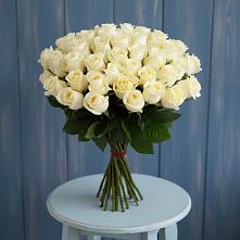 Букет 51 Белая роза Эдлесс Лав #REPLACE_PRED# Стародеревянковской