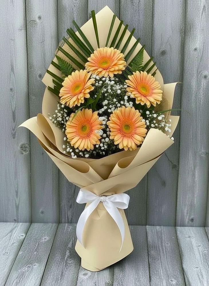 Букет цветов из: Герберы в Стародеревянковской