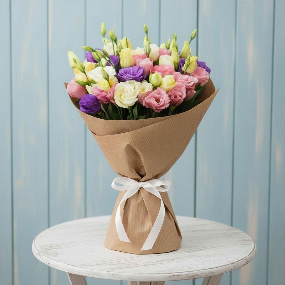 Букет цветов из: Лизиантусы в Стародеревянковской