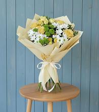 Букет цветов из:  Хризантемы и Розы в Стародеревянковской