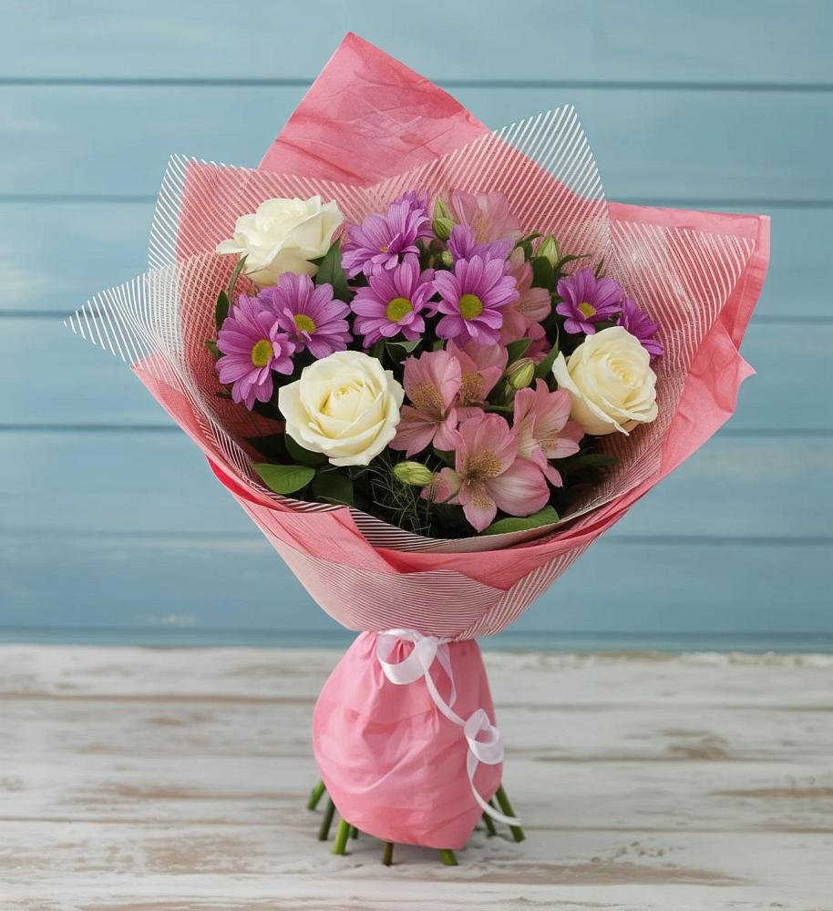 Букет цветов из: Герберы в Стародеревянковской