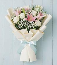 Букет цветов из:  Лилии в Стародеревянковской