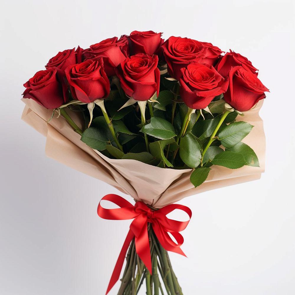 Букет 11 Красных роз Эдлесс Лав в Стародеревянковской