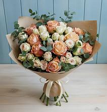Букет цветов из:  Альстромерии и Розы в Стародеревянковской